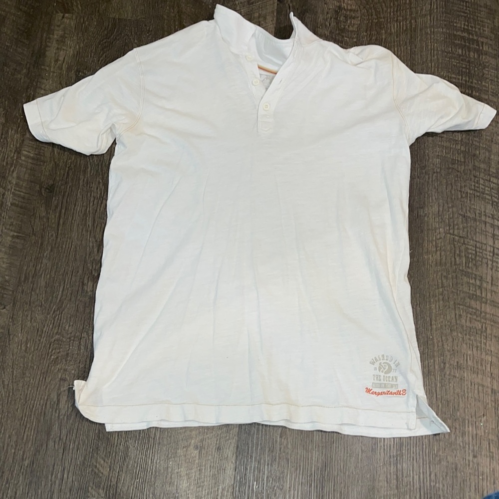 Large - Off White - Loose Fitting Shirt - Margaritaville letters sewn in